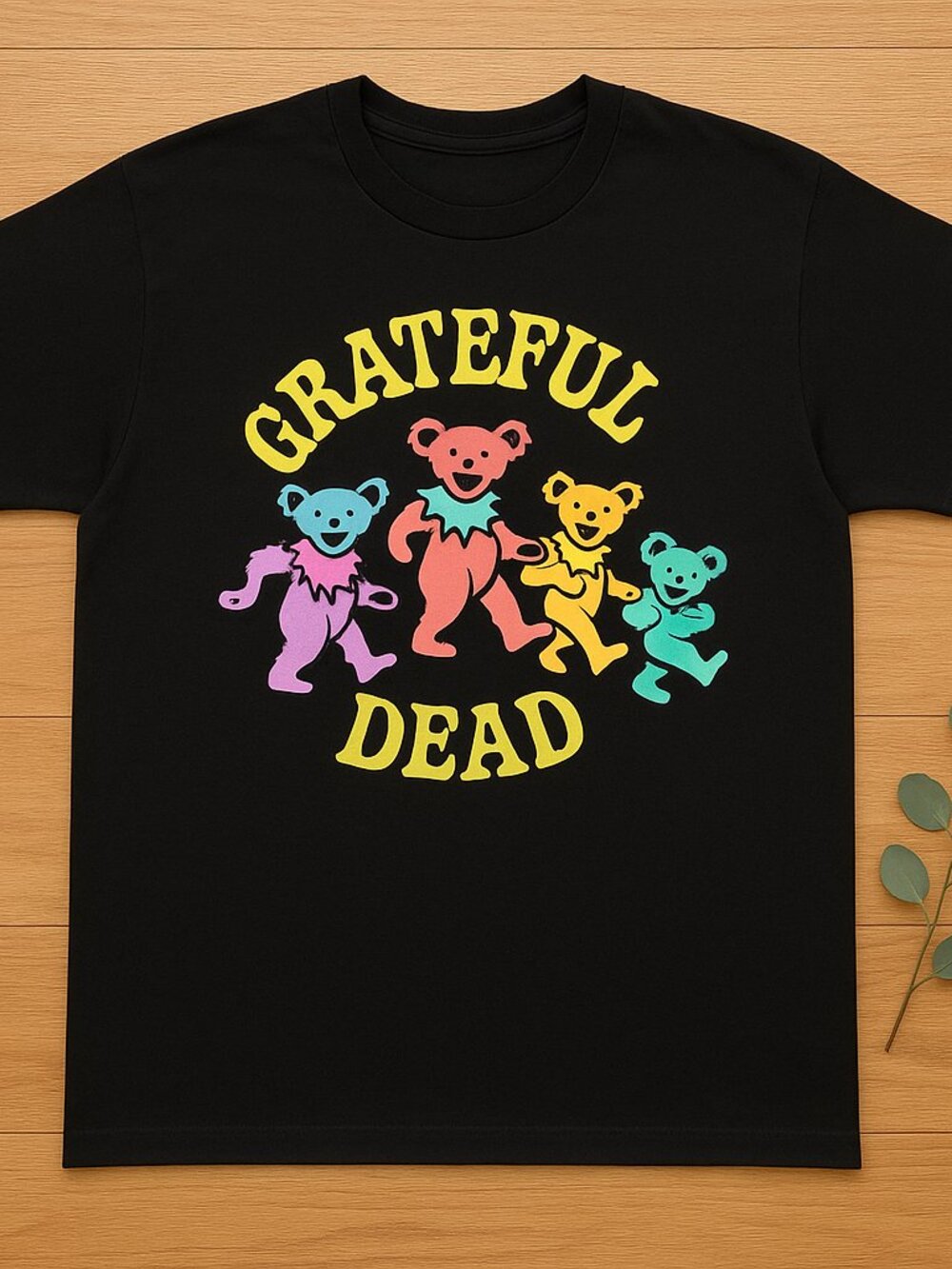 Grateful Dead Dancing Bears Graphic Tee | Colorful Vintage Band T-Shirt